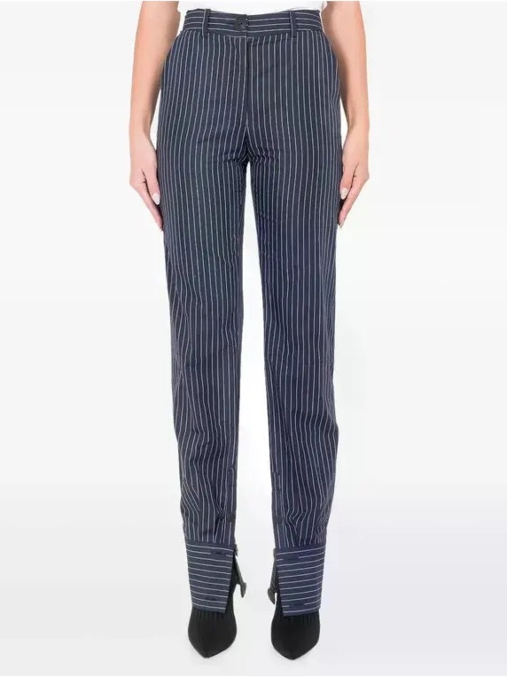 JW ANDERSON High Waisted Pinstriped High Rise Pant Trousers Size: 6